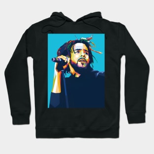 J Cole wpap pop art Hoodie